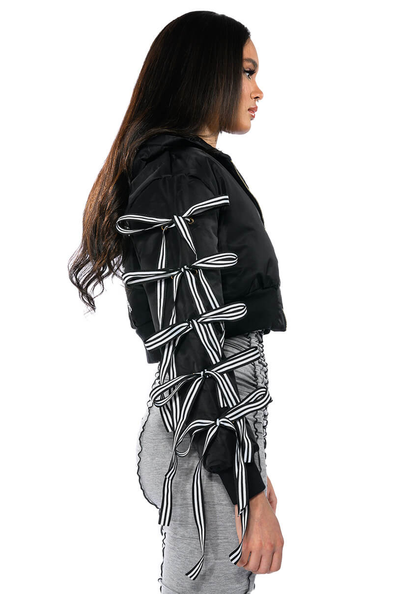 BETTER LUCK NEXT TIME BOMBER WITH LACES