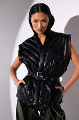 BLANK NYC UNDER THE RADAR PU VEST