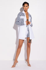 CALL BACK LATER COLORBLOCK POPLIN SHORT