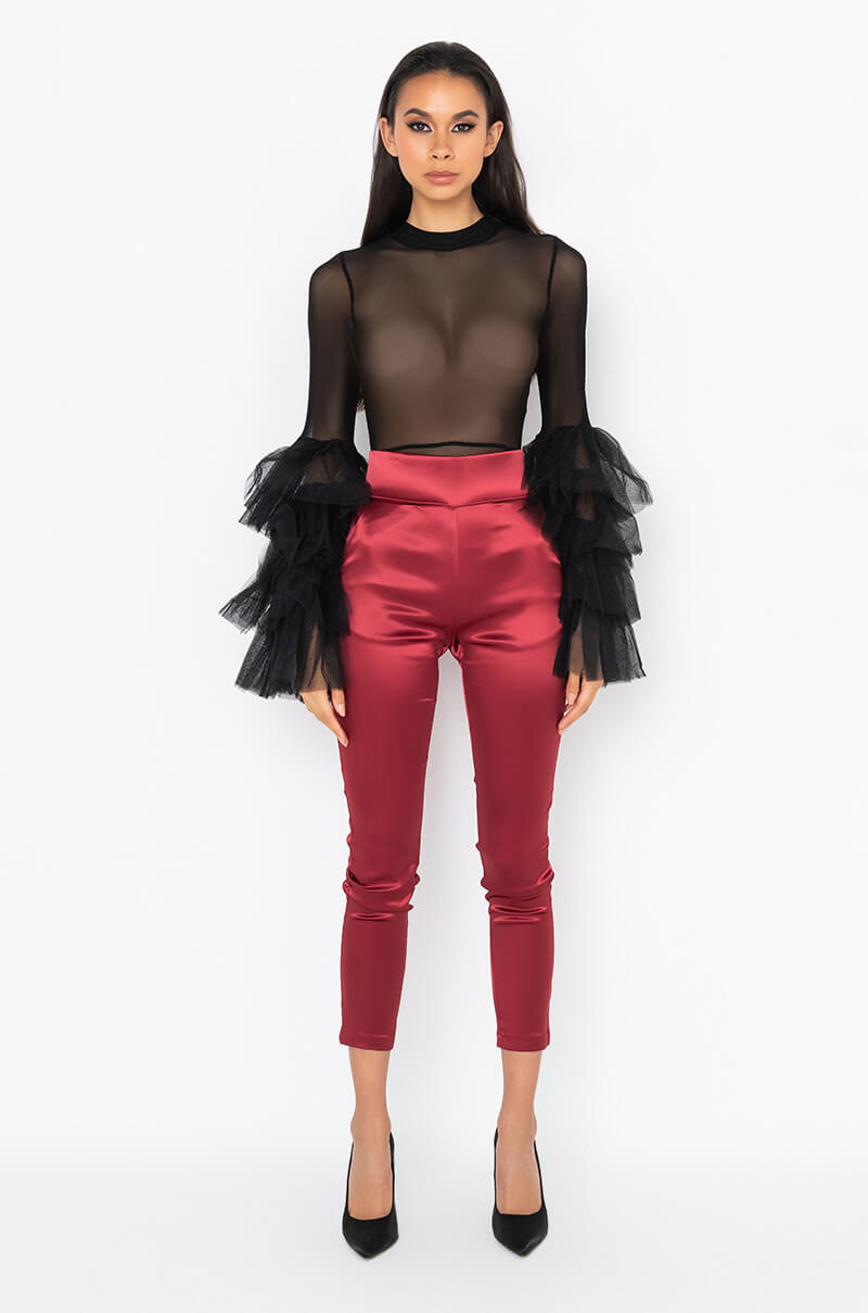 CALL ME BABY SATIN TROUSER