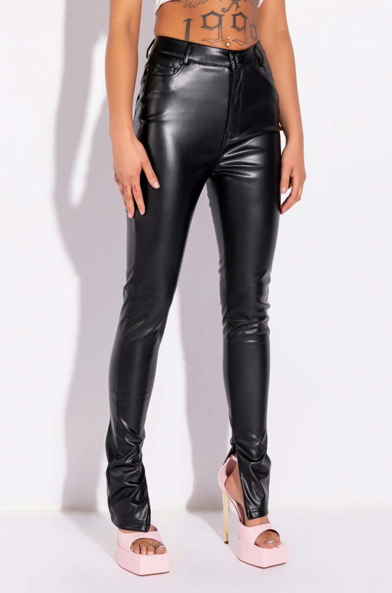 CALLIE FAUX LEATHER PANT