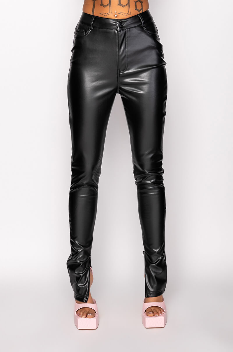 CALLIE FAUX LEATHER PANT