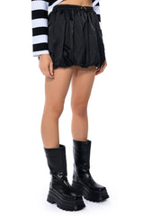 CASUALLY CUTE NYLON MINI SKIRT