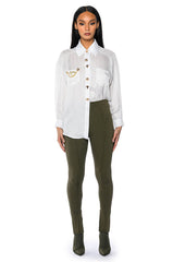 CELINE HIGH RISE SLIT PANT