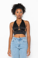 COME TO ME LACE UP BLOUSE