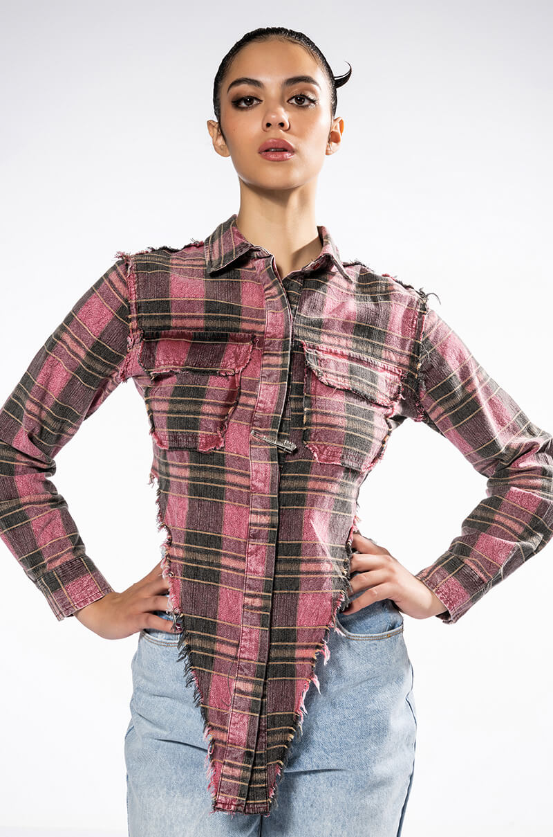 COOL AGAIN FLANNEL BLOUSE