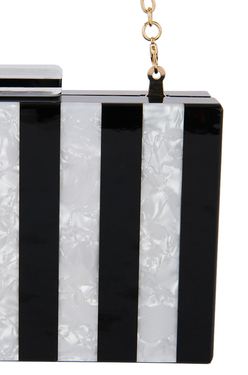 COSMOPOLITAN ACRYLIC CLUTCH
