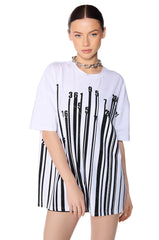 COUNT IT UP SHORT SLEEVE EMBELLISHED T-SHIRT