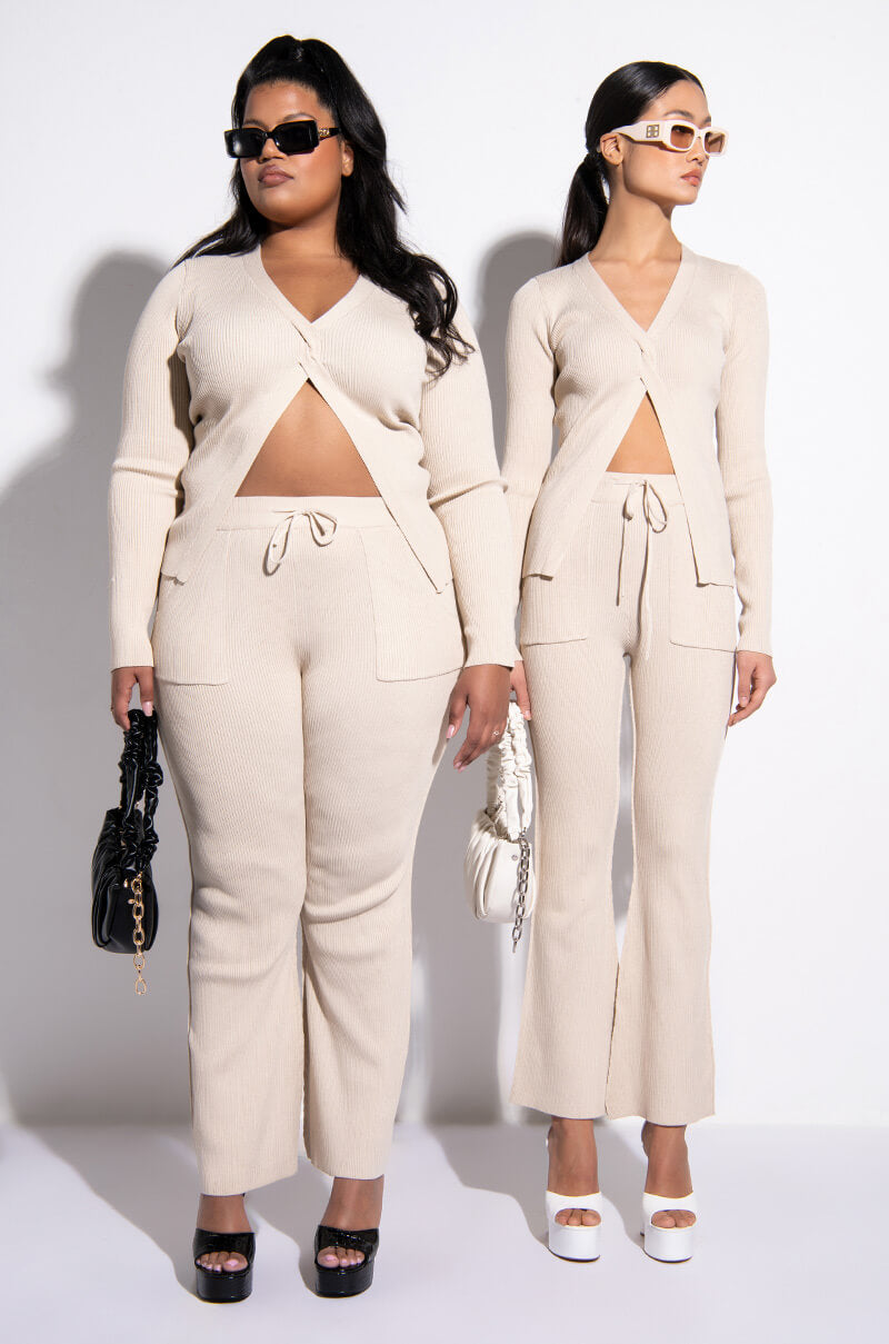 FRANCESCA KNIT FLARE LEGGING