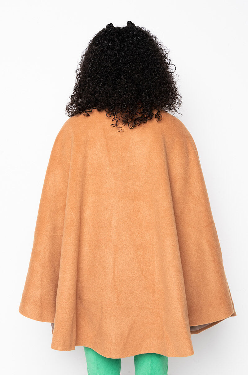 CRAVE YOU WOOL LIKE TRENCH PONCHO