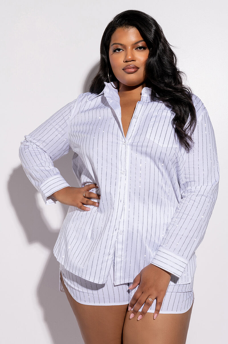 CRAZY SEXY COOL RHINESTONE SHORT