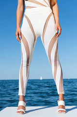 CREEPIN MESH INSERT HIGH WAIST LEGGING