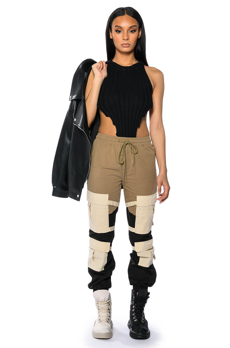 DIXIE COLOR BLOCKED CARGO JOGGER