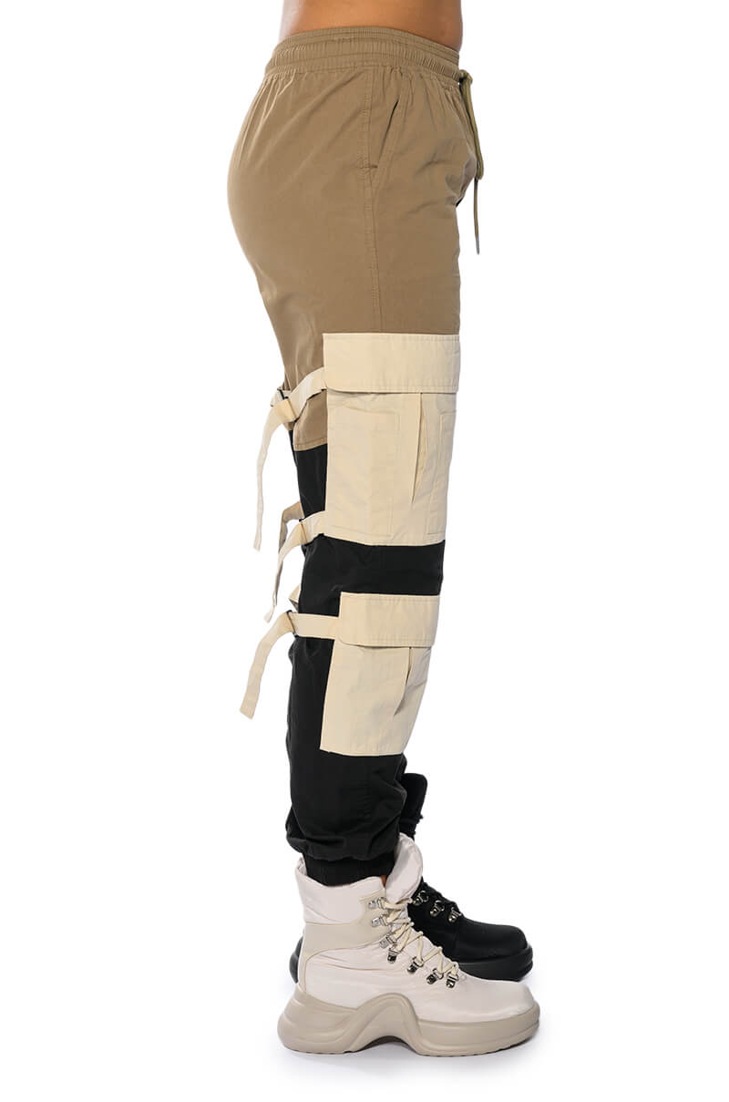 DIXIE COLOR BLOCKED CARGO JOGGER