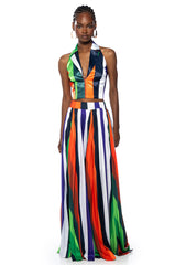 ELIANA PLEATED MAXI SKIRT