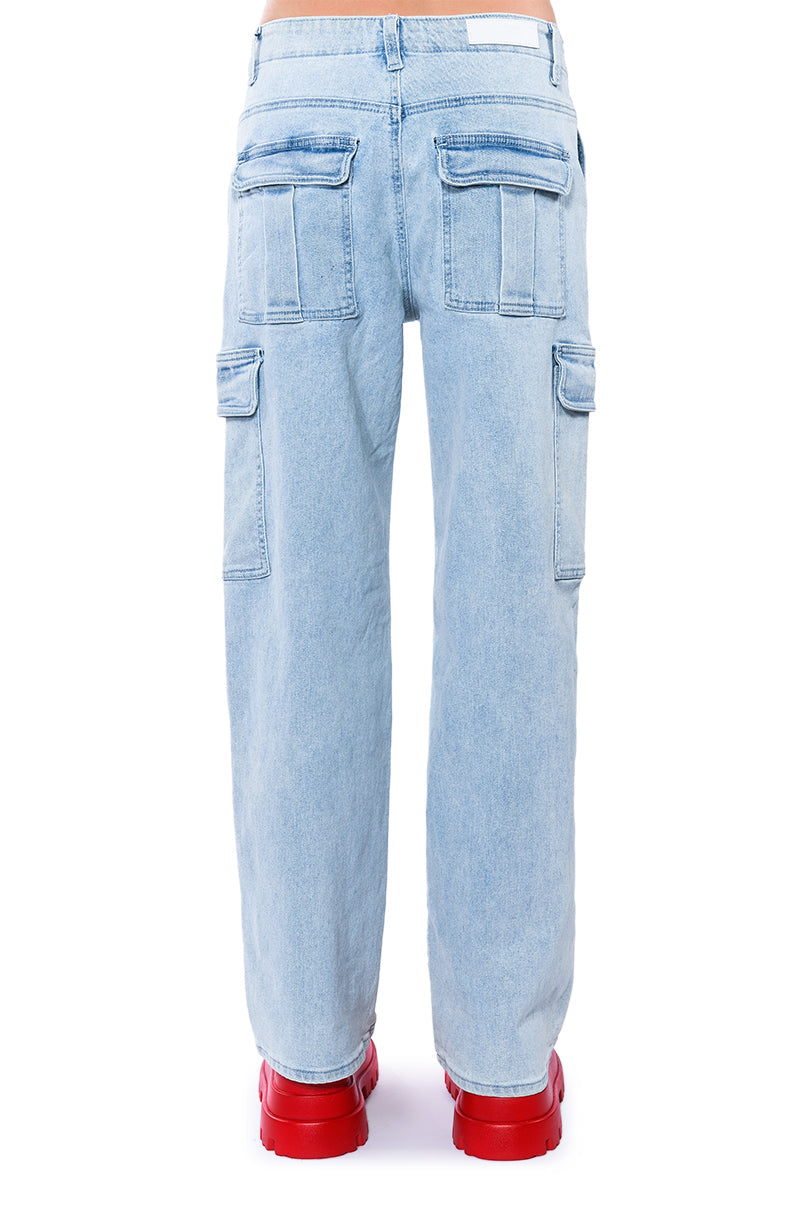 ELIZA DENIM CARGO PANT