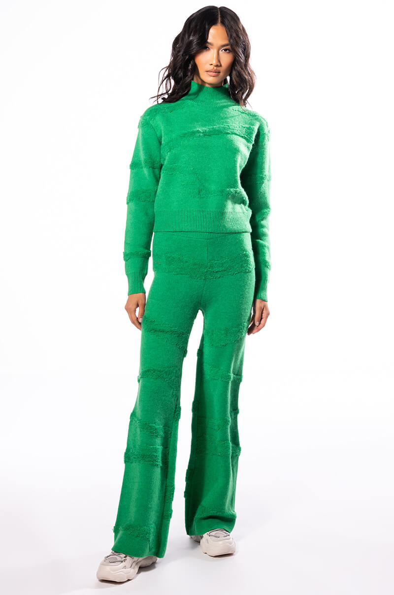 CARISSA COZY KNIT WIDE LEG PANT