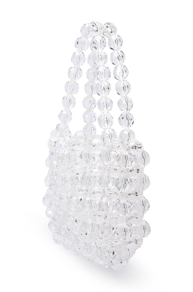 BEADED CLEAR BAG