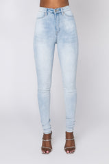 FLEX-FIT HIGH WAISTED SUPER STRETCHY SKINNY JEANS