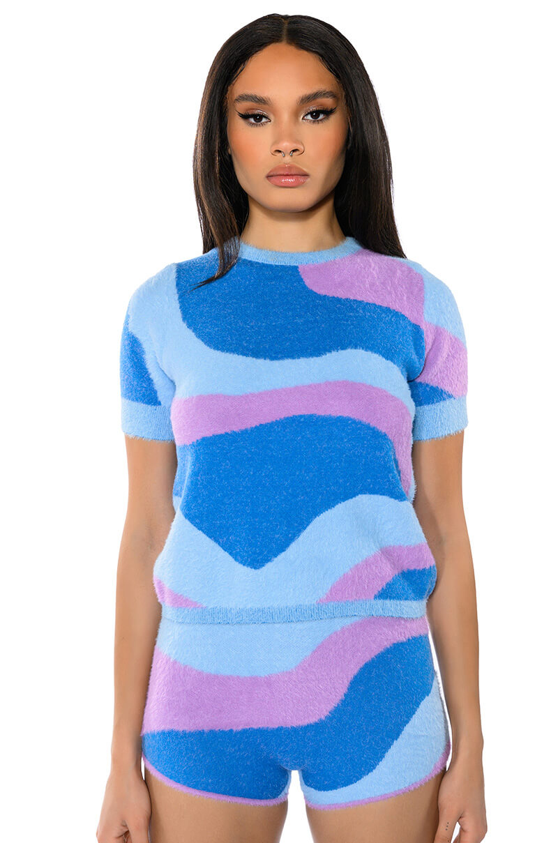 FAR OUT KNIT HOT PANTS