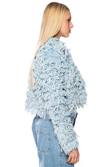 FIRST CLASS FRINGE DENIM JACKET