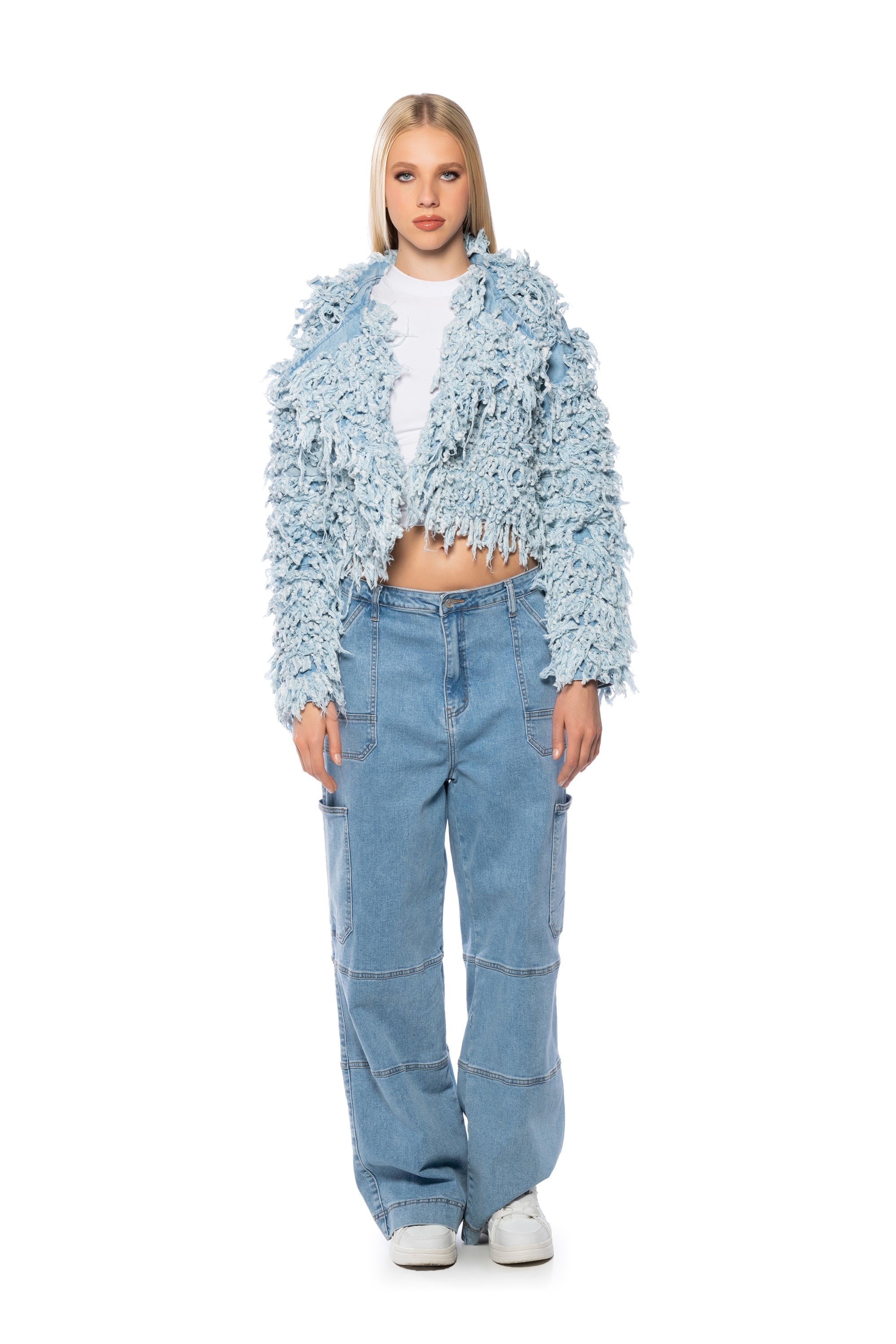 FIRST CLASS FRINGE DENIM JACKET