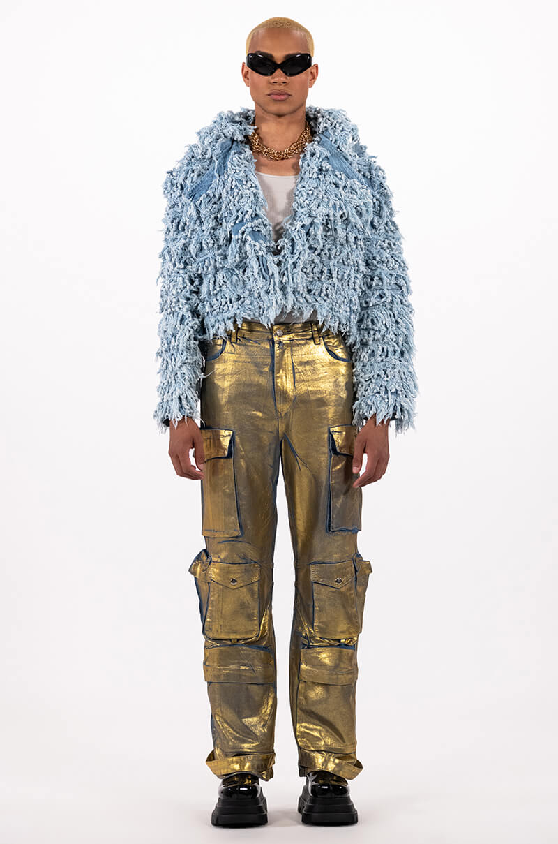 FIRST CLASS FRINGE DENIM JACKET