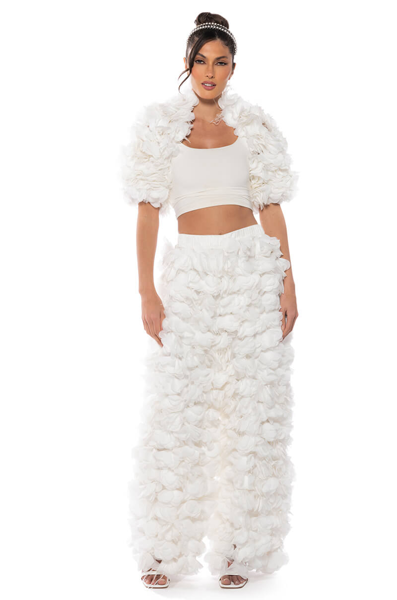 FLOWER HALF JACKET SHRUG