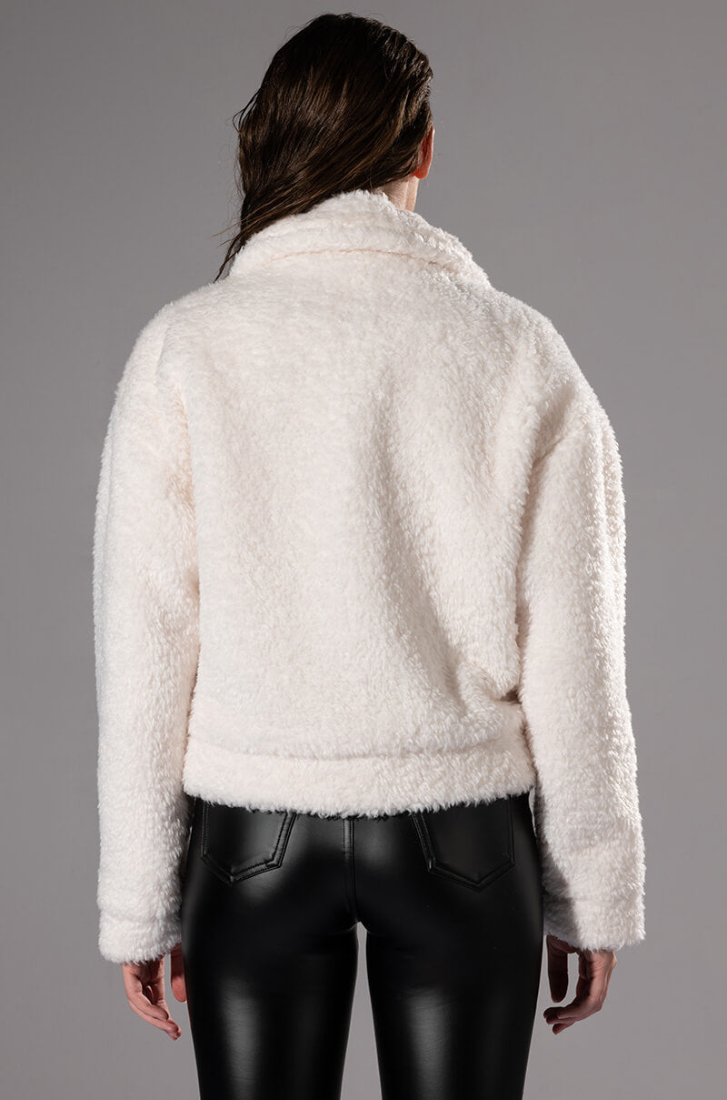 GIGI TEDDY SHACKET WITH RHINESTONES