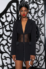 BEIBS IN THE TRAP CORSET BLAZER