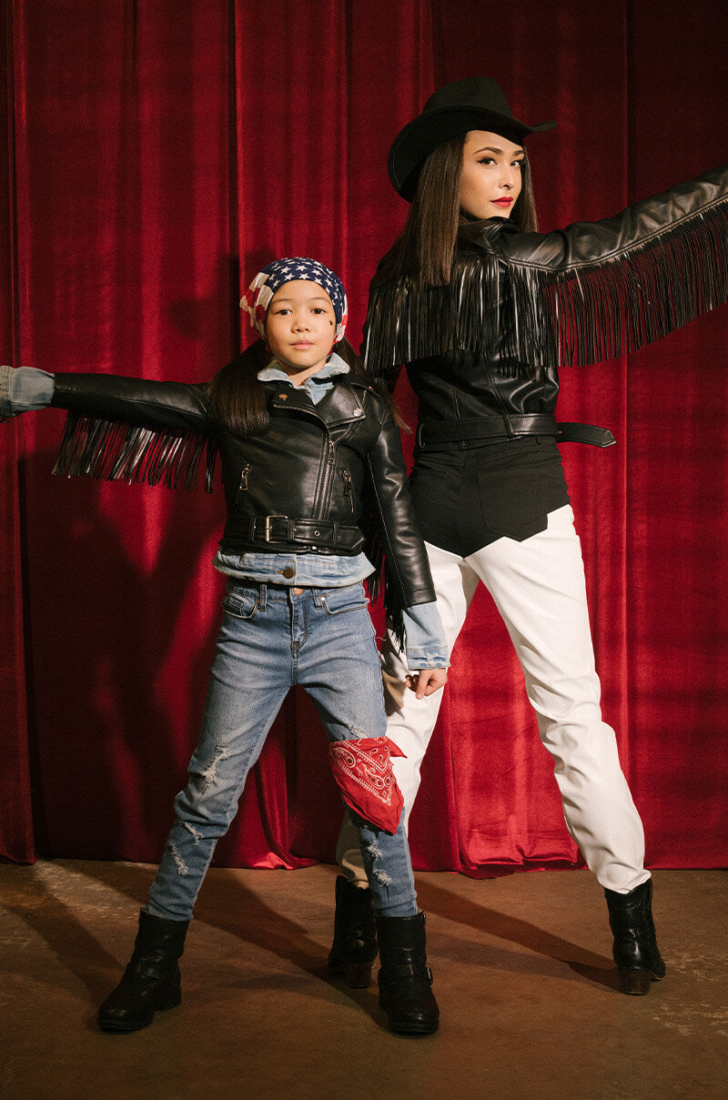 GOT IT FROM MY MAMA FRINGE MOTO JACKET