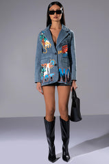 GROWN UP GRAFFITI DETAIL BLAZER