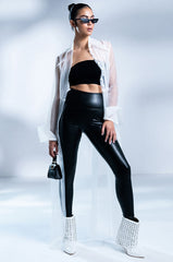 HITCHED SHEER CHIFFON TRENCH