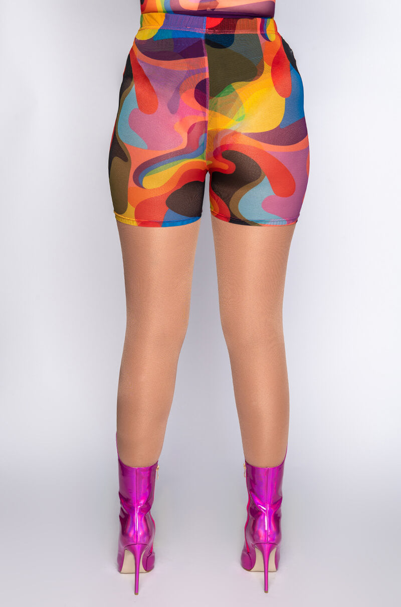 I AM ME MESH BIKER SHORT