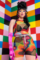 I AM ME MESH BIKER SHORT