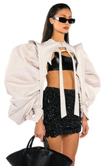 I DO IT ON THE DAILY DRAMA SLEEVE BOLERO