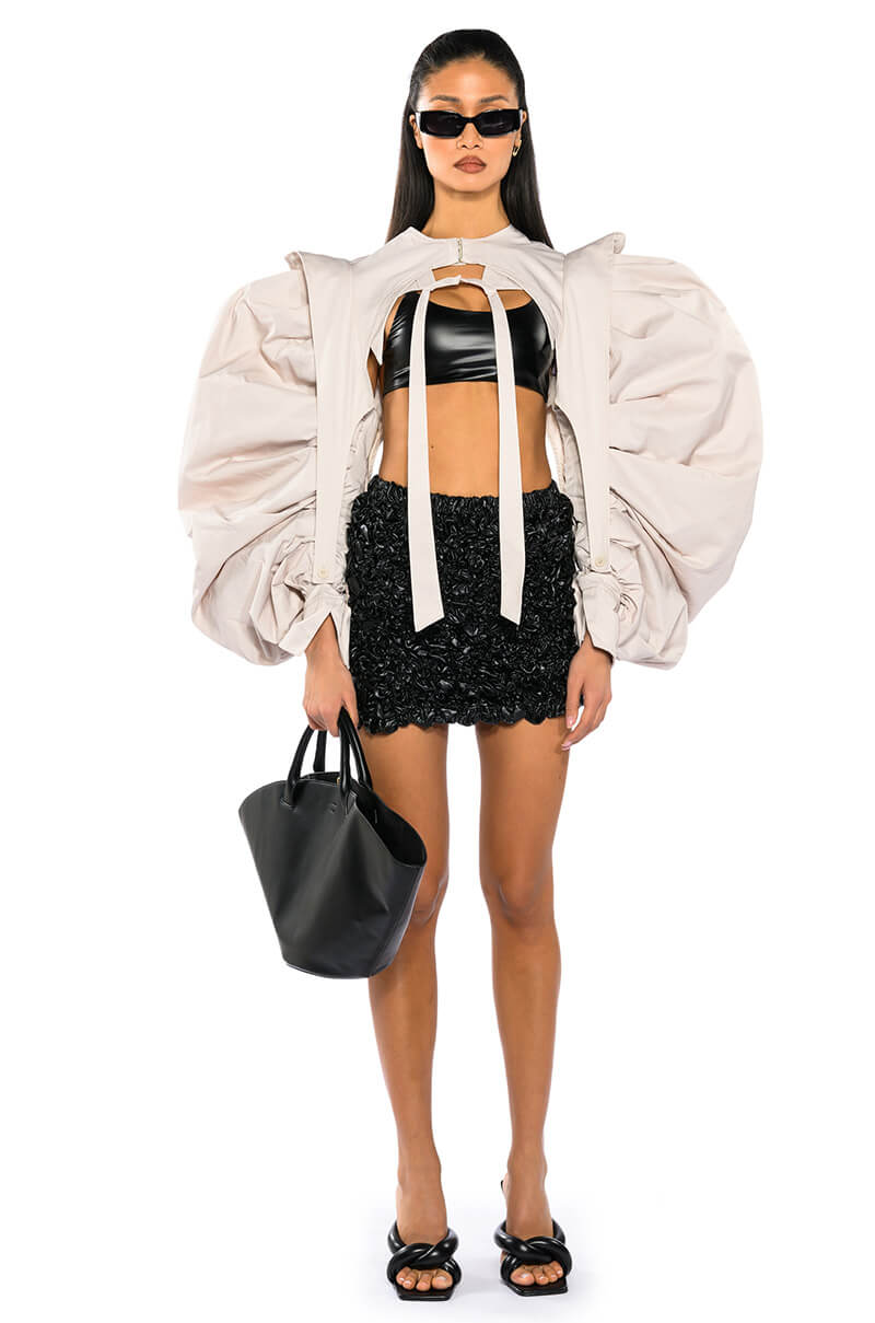 I DO IT ON THE DAILY DRAMA SLEEVE BOLERO