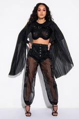 INCOGNITO SHEER CARGO JOGGER