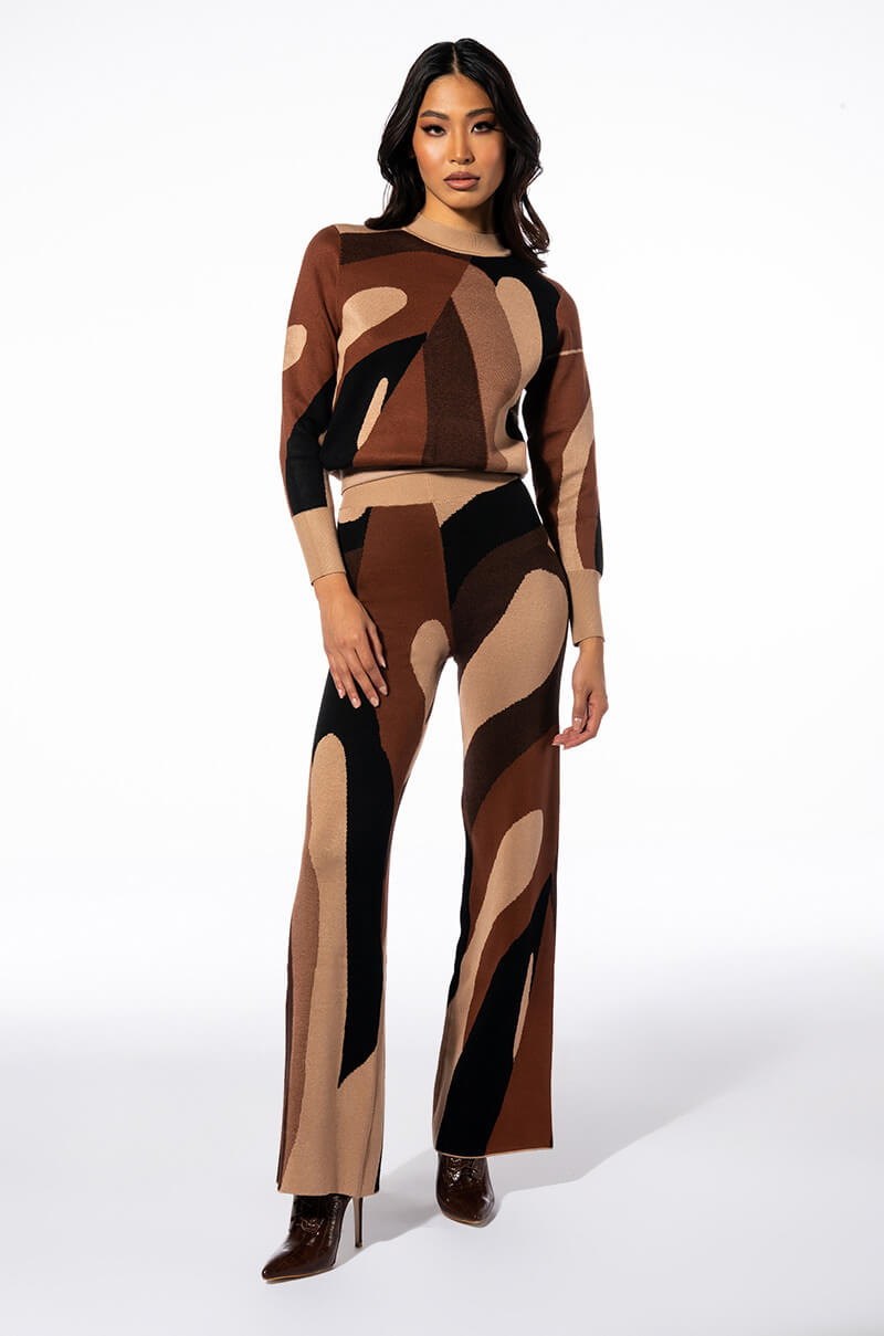 ISLAND DREAMIN WIDE LEG SWEATER PANT