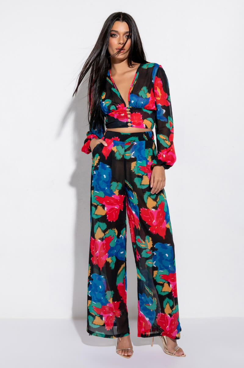 ELISABETTA WIDE LEG PALAZZO PANT