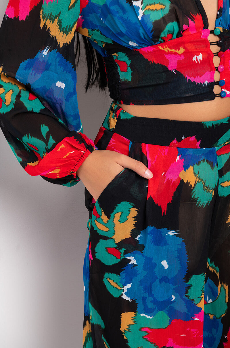 ELISABETTA WIDE LEG PALAZZO PANT