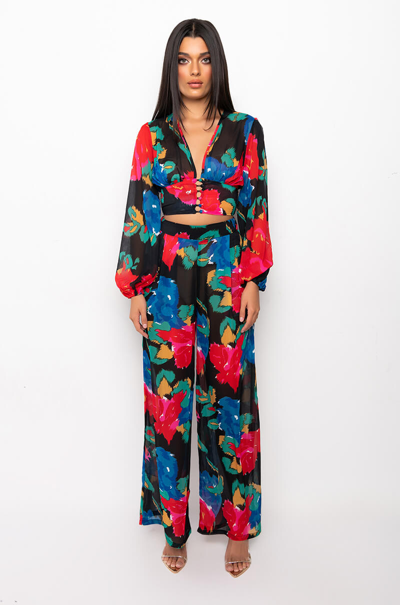 ELISABETTA WIDE LEG PALAZZO PANT