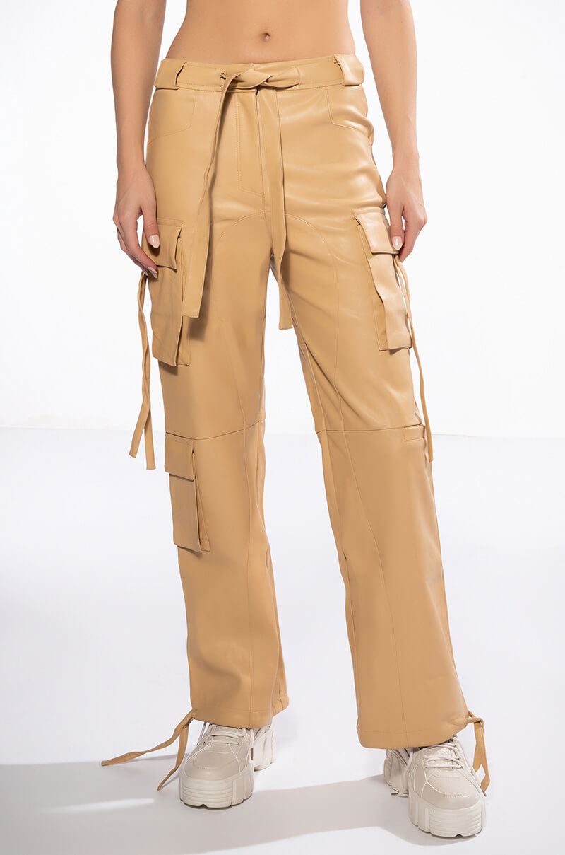 JAZZ FAUX LEATHER JOGGER