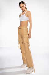 JAZZ FAUX LEATHER JOGGER