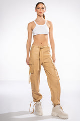 JAZZ FAUX LEATHER JOGGER