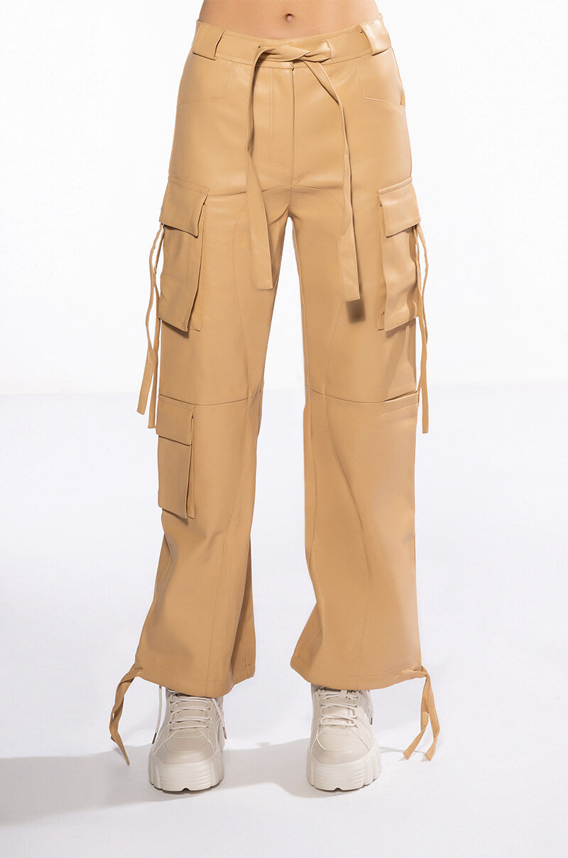 JAZZ FAUX LEATHER JOGGER