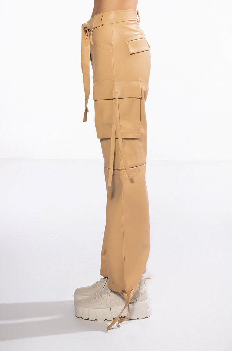 JAZZ FAUX LEATHER JOGGER