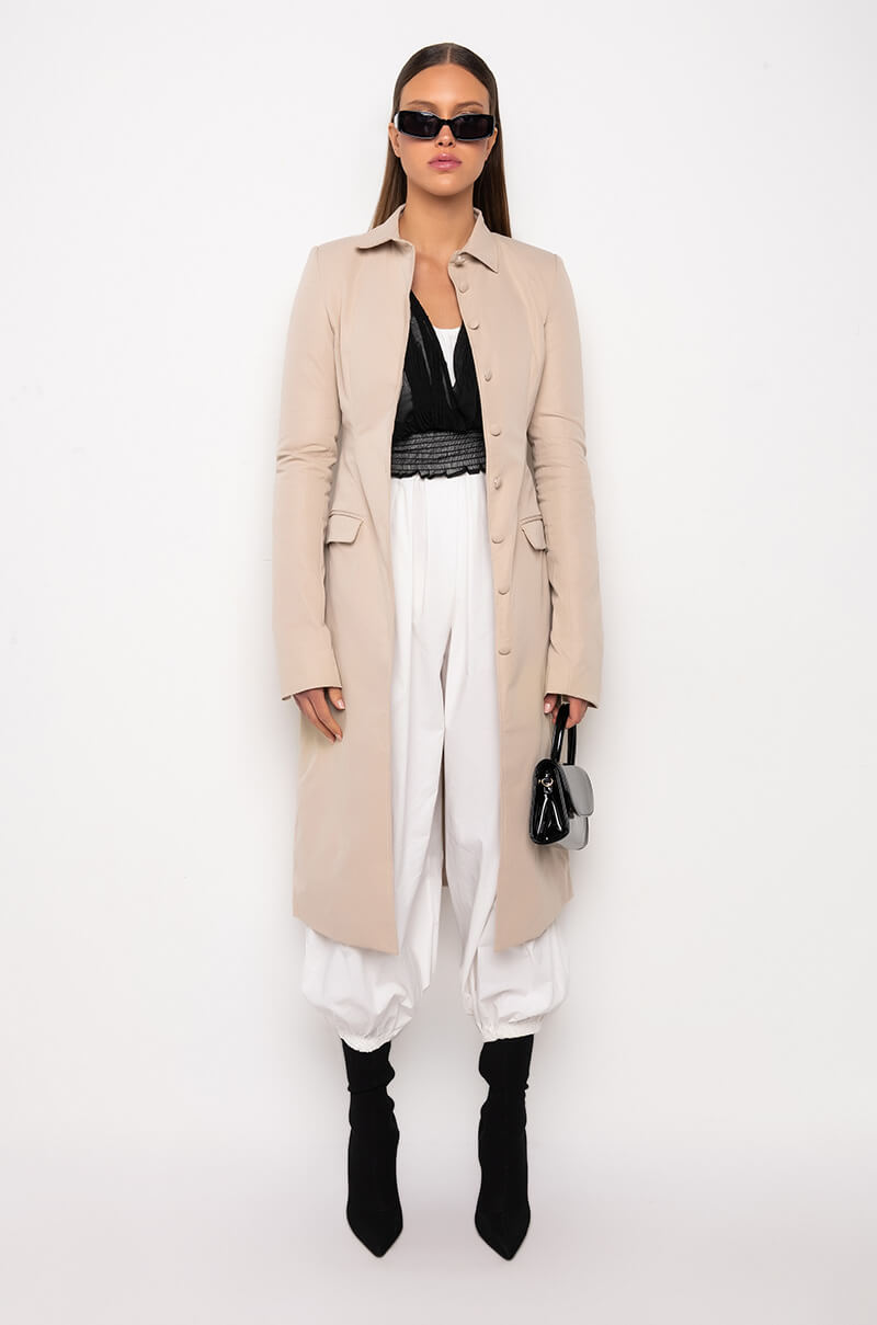 LAYERED LEGION TRENCH COAT