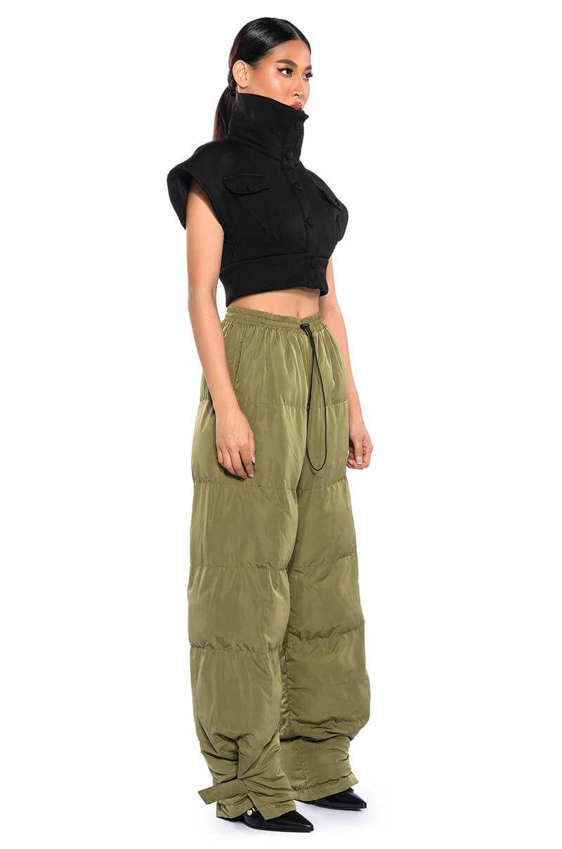 LORENA WIDE LEG PUFFER PANT