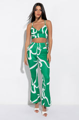 LOVELY TIE DETAIL FLARED LEGGING